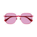 Gucci Round Oval Sunglasses — Red