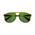Gucci Aviator Style Sunglasses — Green
