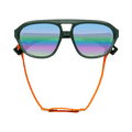 Gucci Aviator Style Sunglasses — Green