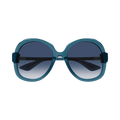 Gucci Round Oval Sunglasses — Blue