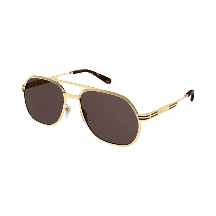 Gucci Aviator Sunglasses — Gold