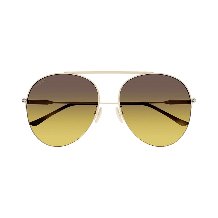 Gucci Round Sunglasses — Cream