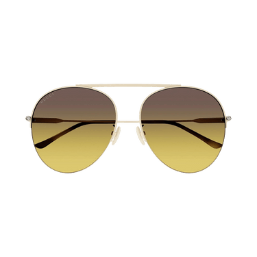 Gucci Round Sunglasses — Cream