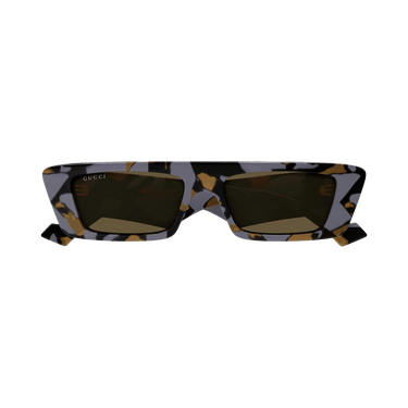 Gucci Flattop Frame Sunglasses — Brown
