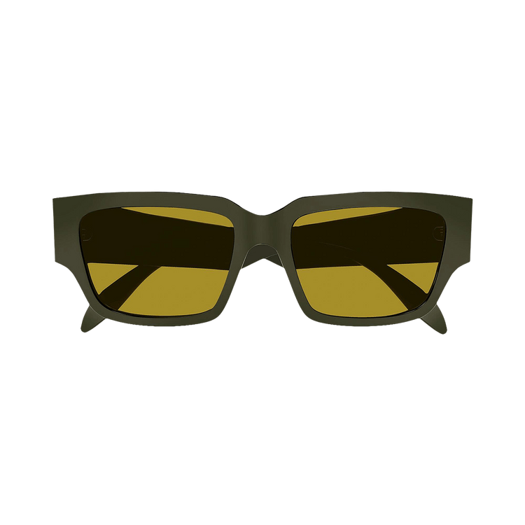 Alexander McQueen Square Sunglasses — Green