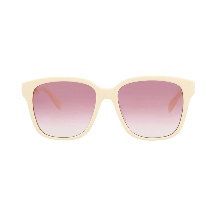 Alexander McQueen Square Sunglasses — White