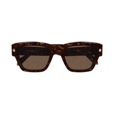Alexander McQueen Square Sunglasses — Brown