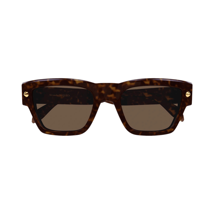 Alexander McQueen Square Sunglasses — Brown