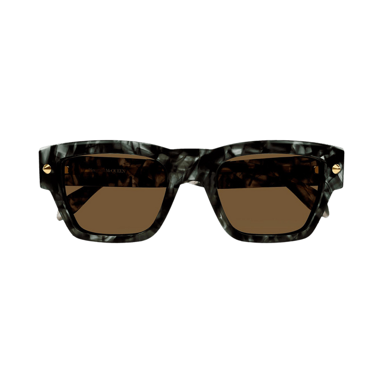 Alexander McQueen Square Sunglasses — Brown