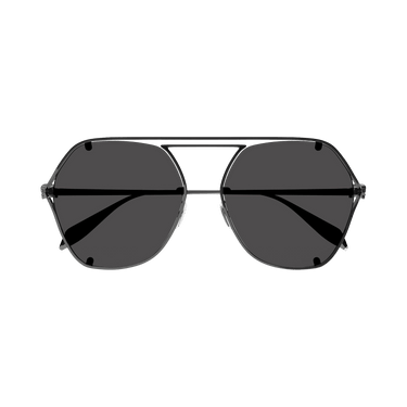 Alexander McQueen Aviator Sunglasses — Black