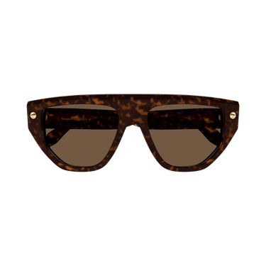 Alexander McQueen Shield Sunglasses — Brown
