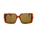 Saint Laurent Square Sunglasses — Brown