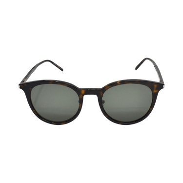 Saint Laurent Round Sunglasses — Brown