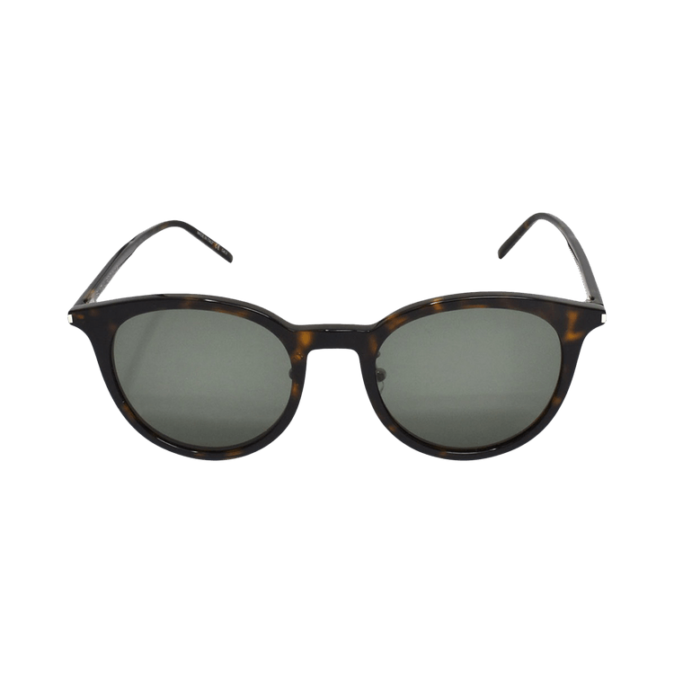 Saint Laurent Round Sunglasses — Brown