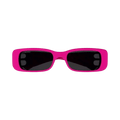 Balenciaga Rectangular Frame Sunglasses — Pink