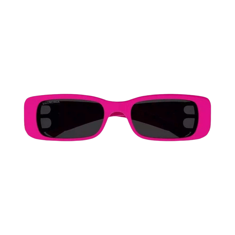 Balenciaga Rectangular Frame Sunglasses — Pink