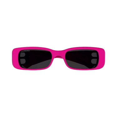 Balenciaga Rectangular Frame Sunglasses — Pink