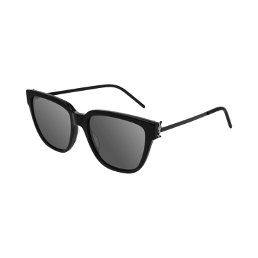 Saint Laurent Square Sunglasses — Black