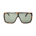 Saint Laurent Mask Sunglasses — Brown