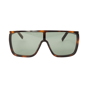 Saint Laurent Mask Sunglasses — Brown