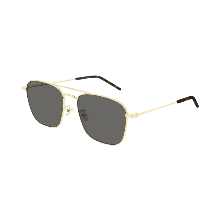 Saint Laurent Aviator Sunglasses — Gold