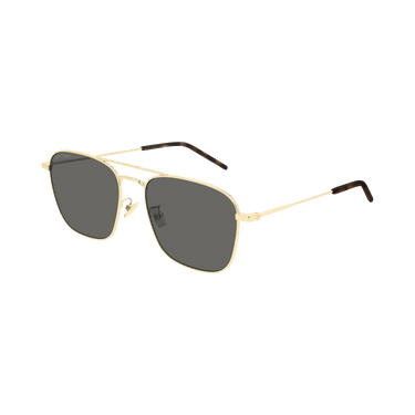 Saint Laurent Aviator Sunglasses — Gold