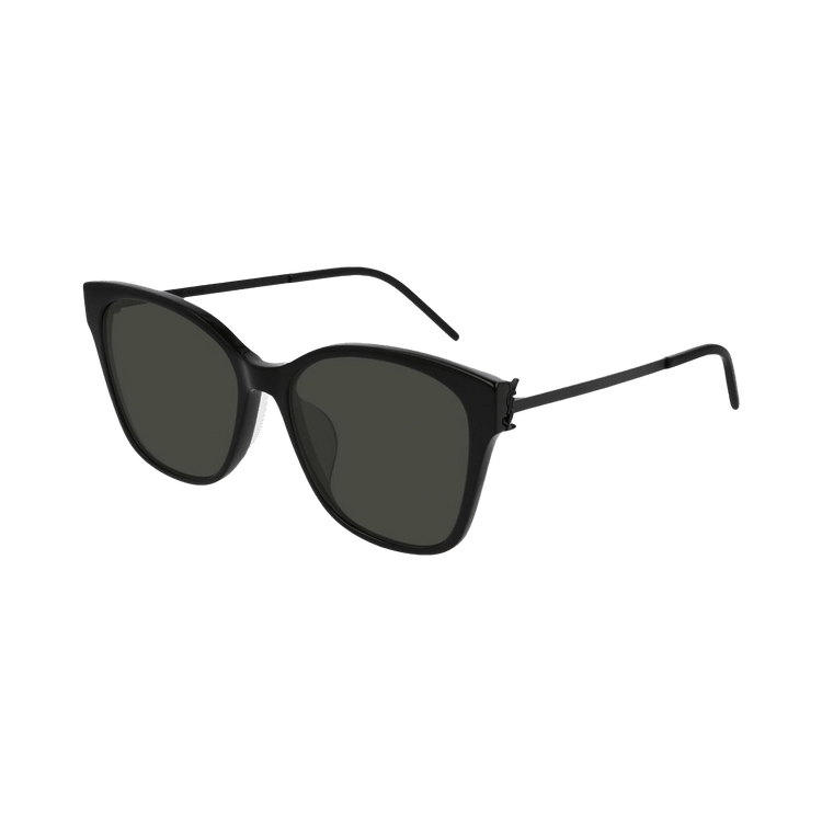 Saint Laurent Square Sunglasses — Black