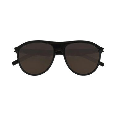 Saint Laurent Round Sunglasses — Black