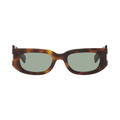 Saint Laurent Rectagular Sunglasses — Brown