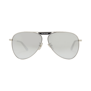 Balenciaga Aviator Sunglasses — Silver