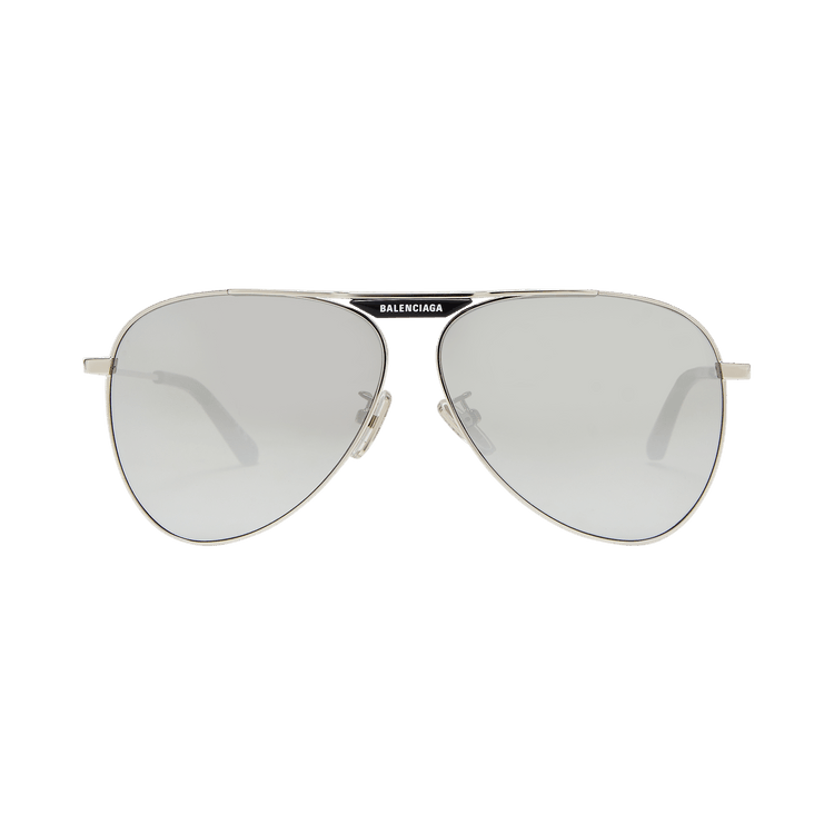Balenciaga Aviator Sunglasses — Silver