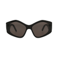 Balenciaga Oversized Cat Eye Sunglasses — Black