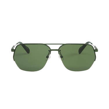 Jacquemus Aviator Sunglasses — Green