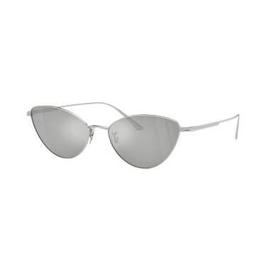 Khaite Cat Eye Sunglasses — Silver