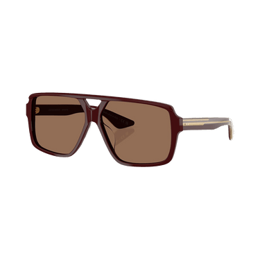 Khaite Square Sunglasses — Red
