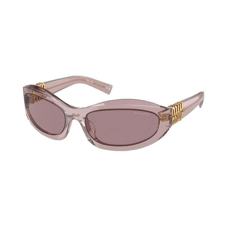 Miu Miu Oval Sunglasses — Brown