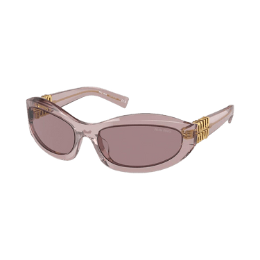 Miu Miu Oval Sunglasses — Brown