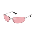 Miu Miu Oval Sunglasses — Pink