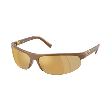 Miu Miu Oval Sunglasses — Brown