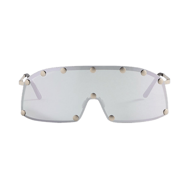 Rick Owens Shield Sunglasses — Silver