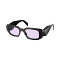 Prada Rectangular Sunglasses — Black