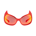 Balenciaga Gotham Cat Sunglasses — Red
