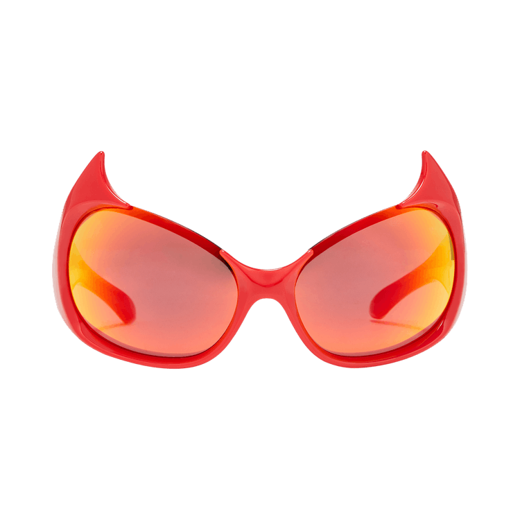 Balenciaga Gotham Cat Sunglasses — Red