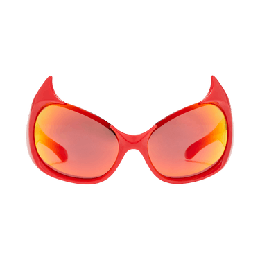 Balenciaga Gotham Cat Sunglasses — Red