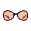 Gucci Oversized Oval Sunglasses — Black