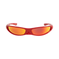 Balenciaga Blade Rectangle Sunglasses — Red