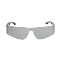 Balenciaga Mono Rectangle Sunglasses — Silver