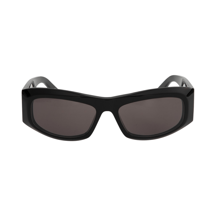 Balenciaga Signature Square Sunglasses — Black