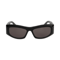 Balenciaga Signature Square Sunglasses — Black