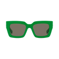 Bottega Veneta Square Sunglasses — Green